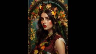 Portrait of the Four Seasons Lady  #text2video