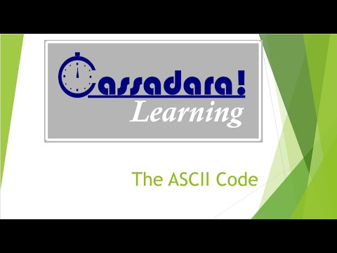 3. The ASCII Code - For non technical people