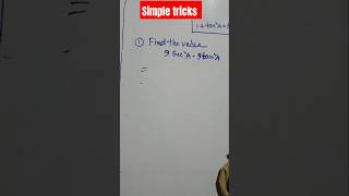 Trigonometry maths short Trick #maths #mathstricks #mathsmcq