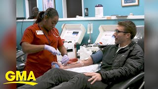 Red Cross encourages donations even though blood drives canceled due to coronavirus l GMA Digital