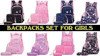 Waterproof  Backpacks Set School Bags For Girls