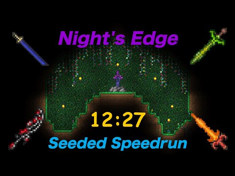 [WR] Terraria Night's Edge Speedrun in 12:27 - Seeded Hardcore 1.4.3 NMA