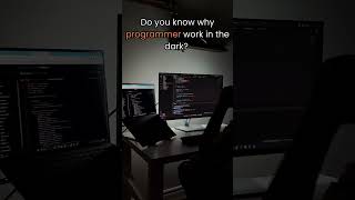 When you're a programmer, darkness isn't just a preference—it's a defense against bugs🐛#QAHarves