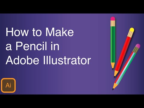 How to make a Pencil in Illustrator #illustratortutorial