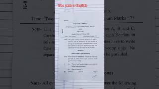 bsc semester 1 English question paper csjmu || BA Bsc semester 1 English paper
