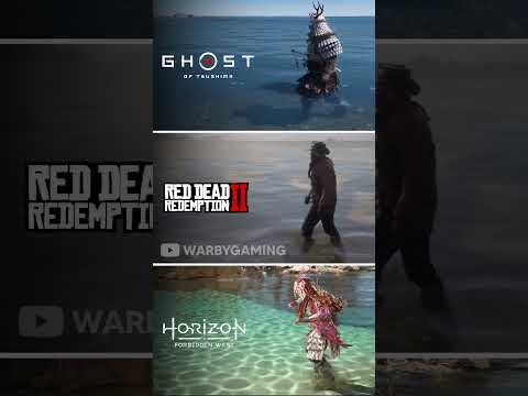 Ghost of Tsushima vs RDR2 vs Horizon Forbidden West | Water Physics