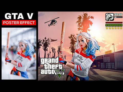 GTA V Poster Effect in PicsArt | Instagram Reels GTA Effect | Mobile Photo Editing