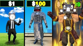 $1 CLOCKMAN to $1,000,000,000 in GTA 5