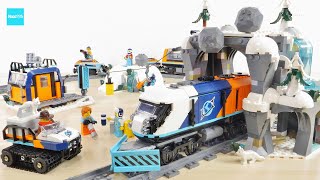 レゴ シティ 北極探検急行 60470 ／ LEGO City Explorers' Arctic Polar Express Train Speed build & Review