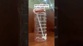 How to assemble the motivational 2L water bottle straw #aliexpress #drink #motivationalwaterbottle