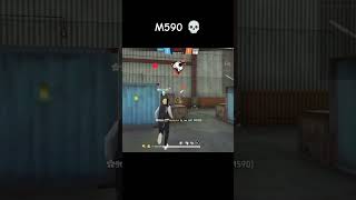M590 💀#freefire #nonstopgamingreactiononraistar #viralshort#garenafreefire #raistarfastgloowalltrick