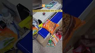 Automatic hand sealer machine - automatic hand sealing machine with nitrogen #pouchpackingmachine
