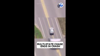 Police chase ends with suspect crashing into ditch