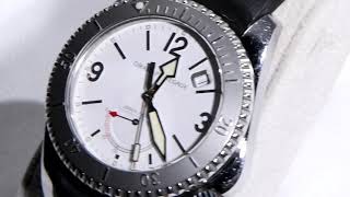經典名牌時尚精品 早期 瑞士 Girard Perregaux 芝柏 GP 海鷹系列 Sea Hawk II 4992 自動上鍊 Stainless Steel 不鏽鋼 潛水錶(腕帶有氧化)