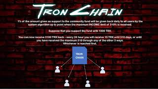TronChain Presentation - Earn 310% returns on Your Investments