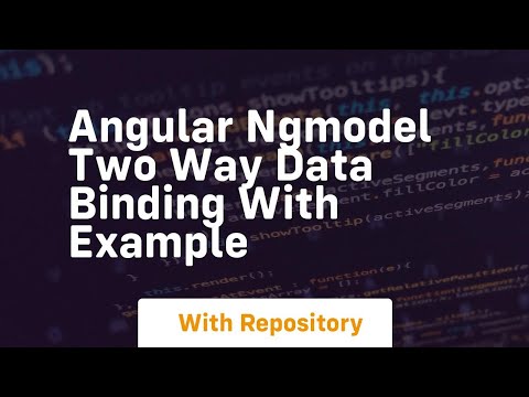 Angular ngmodel two way data binding with example