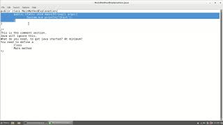 Java Main Method