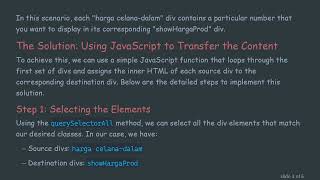 How to Copy InnerHTML from One Div to Another with JavaScript