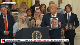 🇺🇸 President Trump Signs HALT Fentanyl Act with Angel Families in The White House East Room [LIVE]