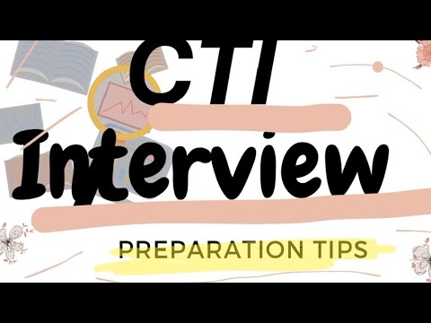 CTI interview preparation 2024👍💫🎓All kind of tests helpful guidelines