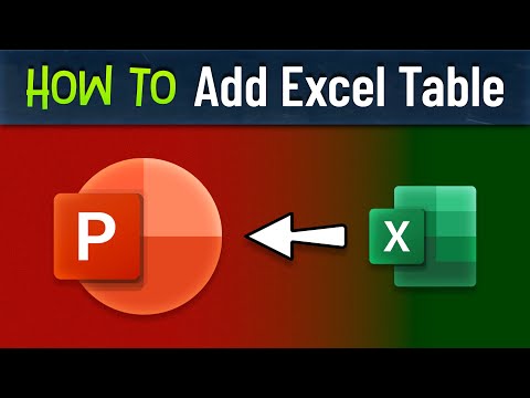How to Insert Excel into PowerPoint Project
