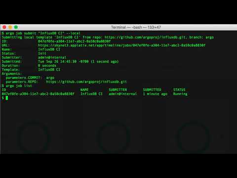 Build InfluxDB with a container-native CI workflow using Argo on Kubernetes