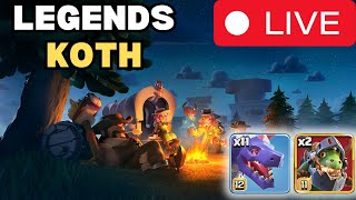 Dragon time in Legends and then KOTH #coclive #live #giftedbysupercell