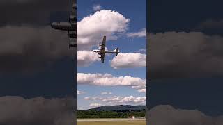 B29 Bomber Flyby Low #shorts #big #low #flyby #b29 #superfortress #plane #wow #crazy #history #wwii