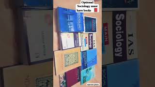 Optional Sociology must have books list 📕                 #upsc #optionalimportance  #iasmotivation