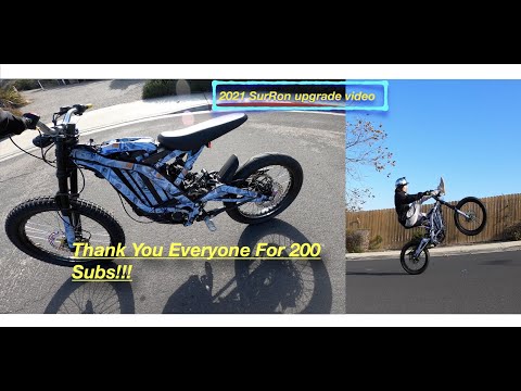 2021 SurRon gets UPGRADES + Wheelie Practice