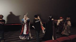 所有本尊偶和coser在幕前集合互動拍照