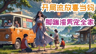 完结《开局流放喜当妈，脚踹渣男宠全家》全集：苏苗苗穿越到古代一个正被流放的恶毒后妈身上，而是还是个极品恋爱脑。 她穿越过来之前，原身不让大将军丈夫碰，在流放路上不顾丈夫和五个孩子的死活，把吃的全给渣男