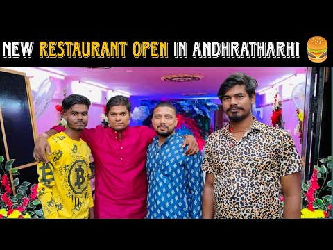 New Restaurant Open in Our Market 🍔 ll Andhratharhi || Ritesh Raahi Vlogs