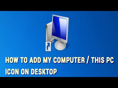 How to add My Computer/ This PC icon on desktop?