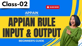 Appian Class 02 | Appian Rule Input & Output | Beginner's Guide | +91 9885312299
