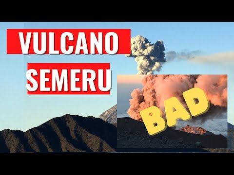 What happened to the vulcano Semeru?