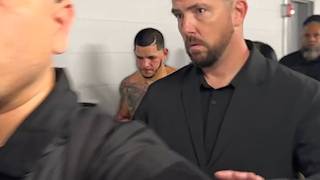 GUTTED Edgar Berlanga immediately after being KO'ed by Sheeraz!