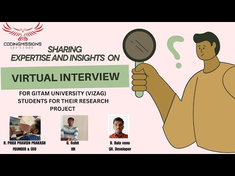 Session: HR insights on virtual interview for gitam university (vizag) students