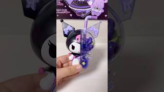 Kuromi transparent cup 💜🖤 #sanrio #kuromi #kawaii #cute