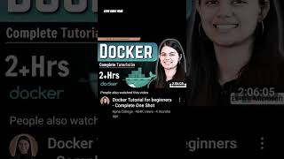 How to learn Docker ? Don't worry! Watch this , #codenewbie #codingnewbie  #btech #engineer