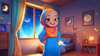 Little Girl’s Starry Book Adventure