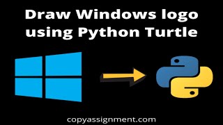 How to Draw Windows Logo with Python #short #video
