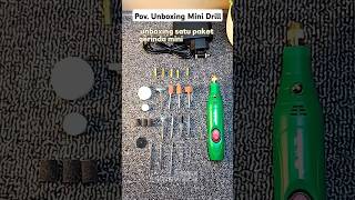 Unboxing mini drill gerinda mini alat untuk membuat kerajainan #shorts #minidrill #unboxing