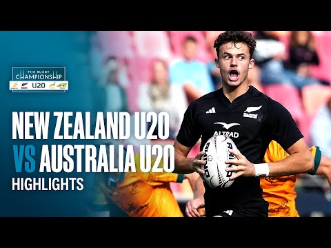 HIGHLIGHTS | New Zealand U20 v Australia U20 | U20 Rugby Championship, 2025