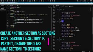 Div controlling with Classes in HTML and Design with CSS. ( Tutorial 2019 )