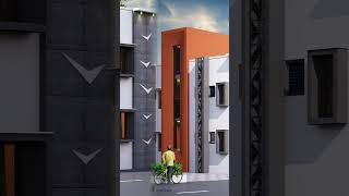 House design elevation 🏡 elevation design #india #interior #architecture #ahmedabad #3d #design