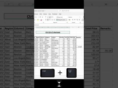 Q to Z excel shortcuts #shorts #exceltips #learntech