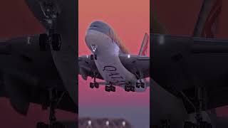Qatar Airways A380 Taking Off from Dubai 🌆🛫 | Superjumbo Power in the Skies!#shorts #aviation