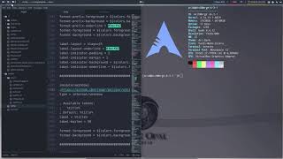 ArchMerge : 195 polybar modules A-Z : xwindow