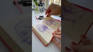 My daily sketchbook drawing process | 20min portrait sketch #dailyart #sketchbook #drawing #sketch